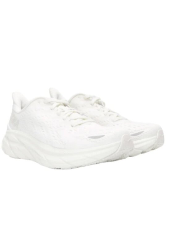 Hoka One One Men\'s Clifton 8 Running Sneaker Shoes in White Size 10.5 main image 6
